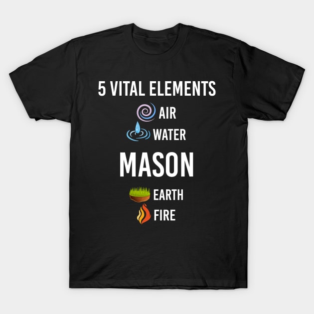 5 Elements Mason T-Shirt by symptomovertake